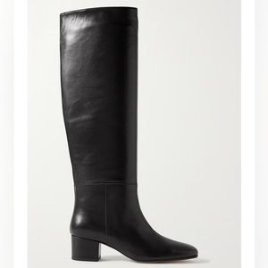 Staud Nancy Leather Knee Boots: Tan 41
